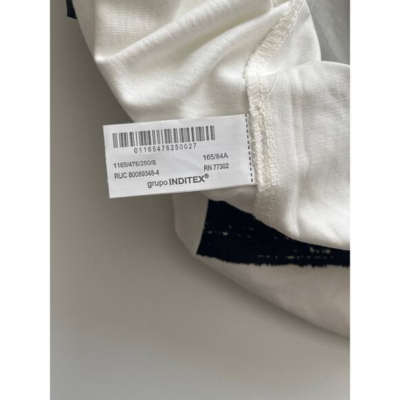 Zara Luis Vidal Rabit Graphic T- Shirt S White Art Deco Artsy Short Sleeve - Picture 7 of 10